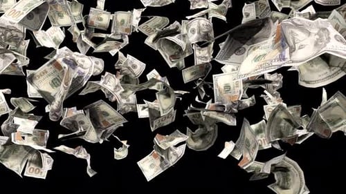 Floating Dollar Bill
