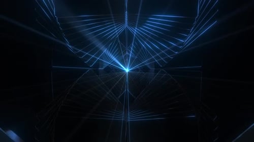 4k Colored Abstract Glossy Tunnel 3