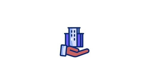 Icono animado de arquitectura empresarial