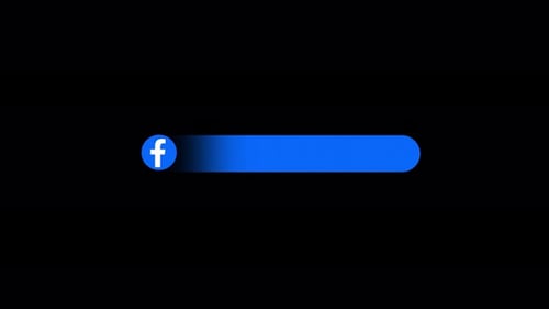 Facebook Lower Third Logo Animation Alpha Channel