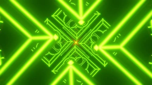 Vivid and Futuristic VJ Backdrop with Trippy Designs