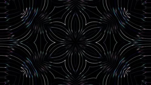Abstract Geometric Kaleidoscope Pattern Loop Background