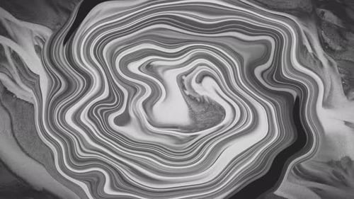 Monochromatic Fluid Swirl Abstract Motion Background
