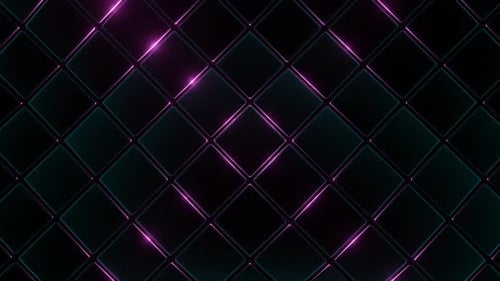 Dark Cyan And Pink Moving Square Abstraction Background Vj Loop In HD