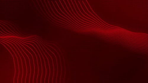 Leuchtende abstrakte Tech Waves-Linie