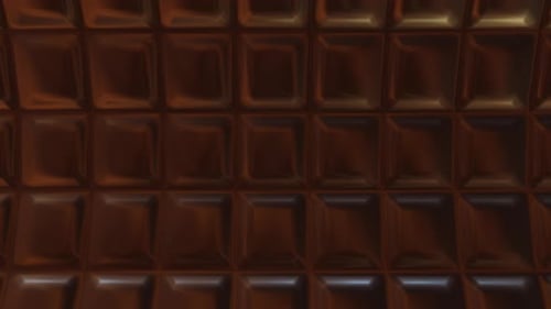 Abstract Melt Chocolate Moving Down 3d Render Loop Animation