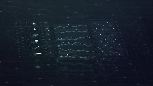 European transportation data charting growth in light green 4k animation