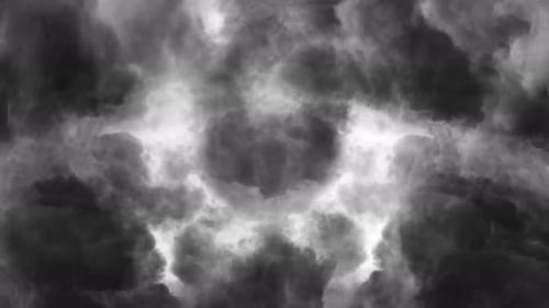 Blitzgewitter flitzen über dem Himmel.