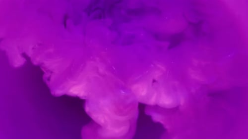 Ethereal Purple Smoke Plumes Abstractly Swirling