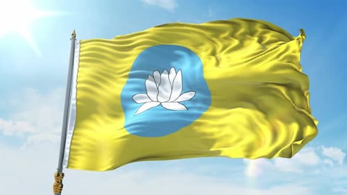 Drapeau de Kalmoukie 4K