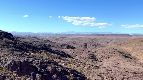 Landscape in the Atlas Mountains in Siroua, Morocco, Africa