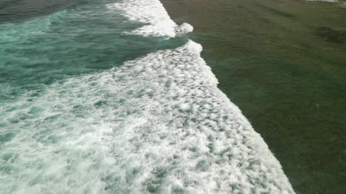 Ocean waves in Bali, Indonesia