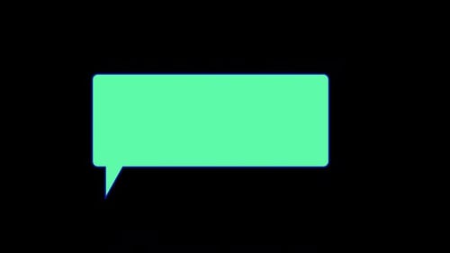 Speech Bubble Alpha Animation