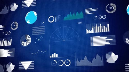 3D Stock Exchange Bull Market Bars Charts Business Economy Infographic Elements Charts Graphs