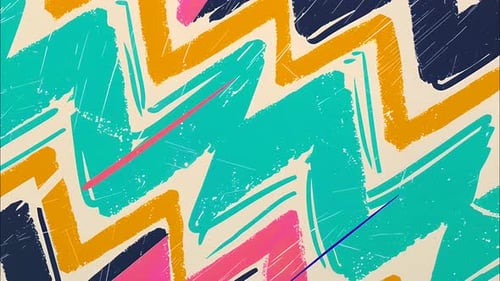 Abstract Grunge Brush Strokes Pattern Animation