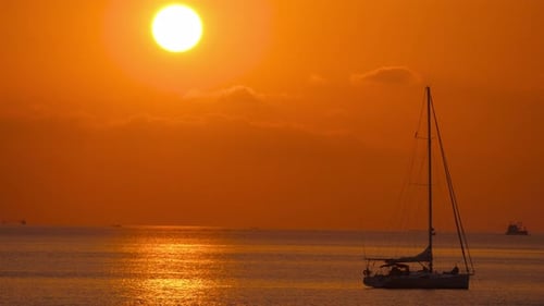 Magnificent Sunset on the Sea Coast