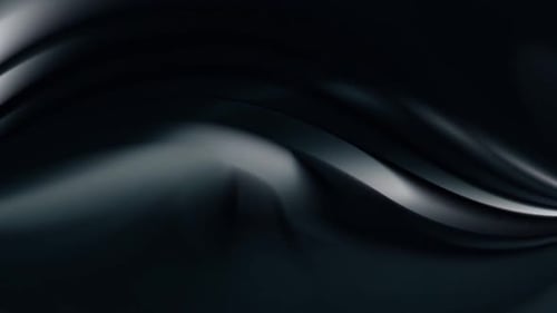 Abstract Flowing Dark Metallic Waves Background