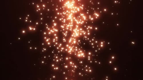 Energetic Glowing Spark Light Particle Reveal