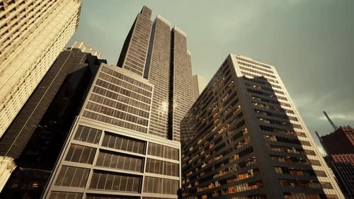 Urban Giants A Majestic Symphony of Towering Skyscrapers
