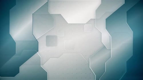 Futuristic Geometric Abstract Background Loop with Glowing Lines