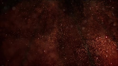 Elegant Golden Particles Shimmering Background Animation