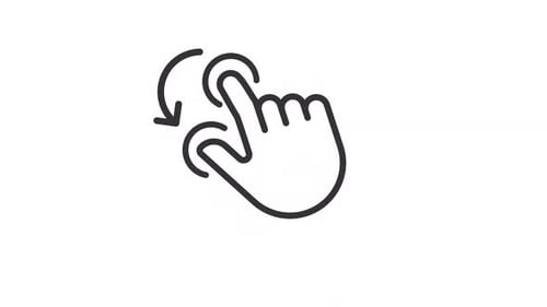 Animated Hold and Spin Linear Icon