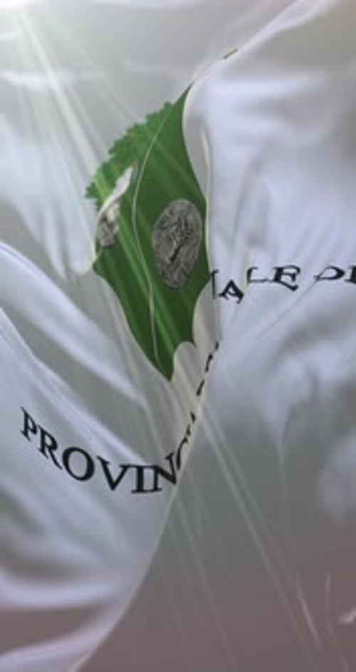 Siracusa Regional Province Flag Waving Animation