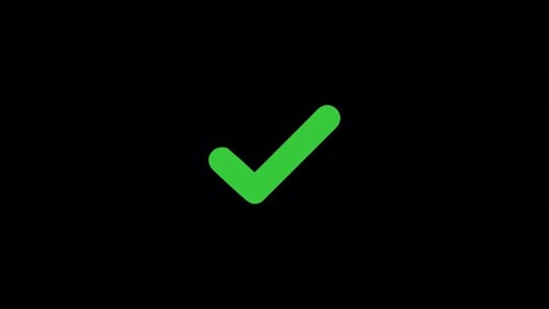 Animated 3D Green Checkmark