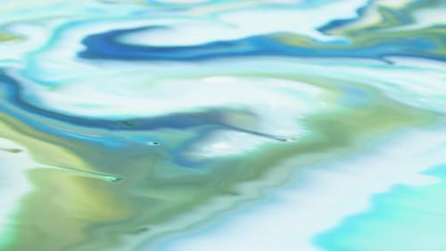 Swirling Abstract Background with Blue and Green Tones