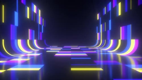 Futuristischer Bühnenpodium-Loop-Hintergrund