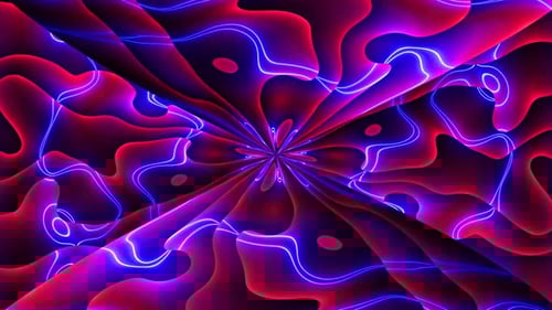 abstract tunnel mixing color neon light background. vortex wave template texture video footage