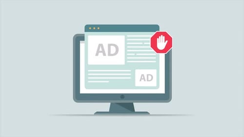 Secure web browsing with ad blocking extension enabled.