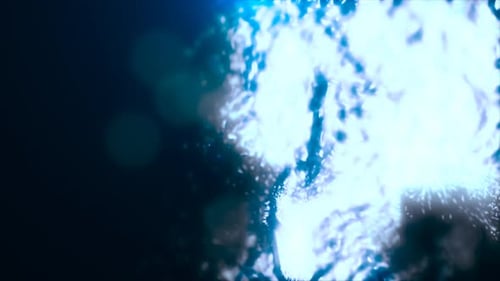 Abstract background of iridescent liquid water