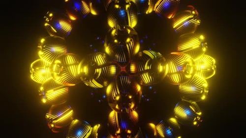 Disco Strobe Lights in Neon Pulse Within This VJ Loop