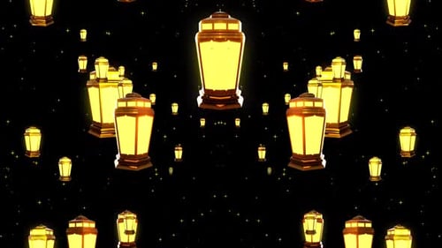 Goldene Lampe Arabischer Ramadan