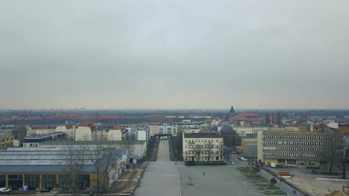 donre descending above the river Spree in Berlin