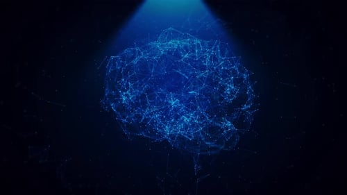 KI Künstliche Intelligenz Digitales elektrisches Gehirn Big Data oder Cybersicherheit Deep-Learning-Computer