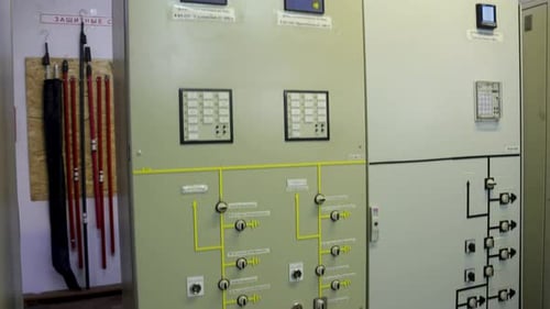 Control Panels in Electrical station