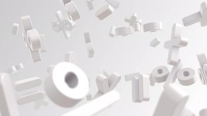 Falling 3D Math Symbols Seamless Loop Background, Backgrounds Motion ...