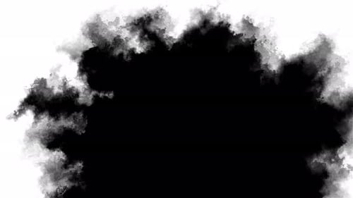 Fluid Black Ink Splatter Transition Reveal