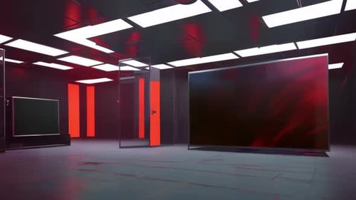 Captivating News Studio Environment: Interactive Virtual Set for Multimedia Broadcast