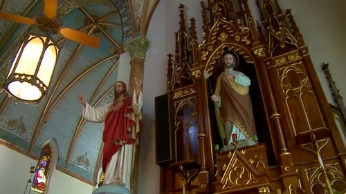 JESUS STATUE IN CATHOLIC CHURCH
