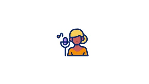 Singer Animated Icon