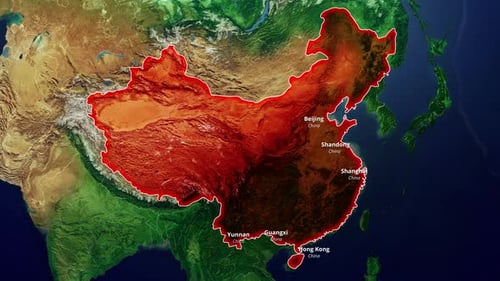China Zoom-Karte 2D