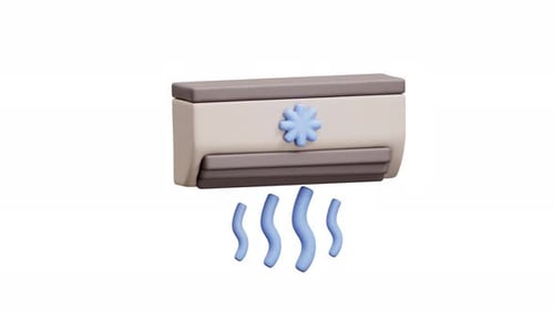 3D Animation Of Air Conditioner