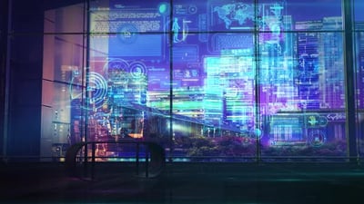 Decoding infographics on office background 4K, Backgrounds Motion ...