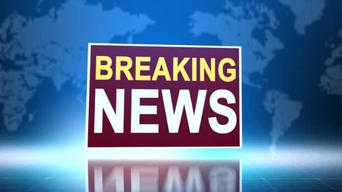 Breaking News Intro Opener with Spinning 3D Cube