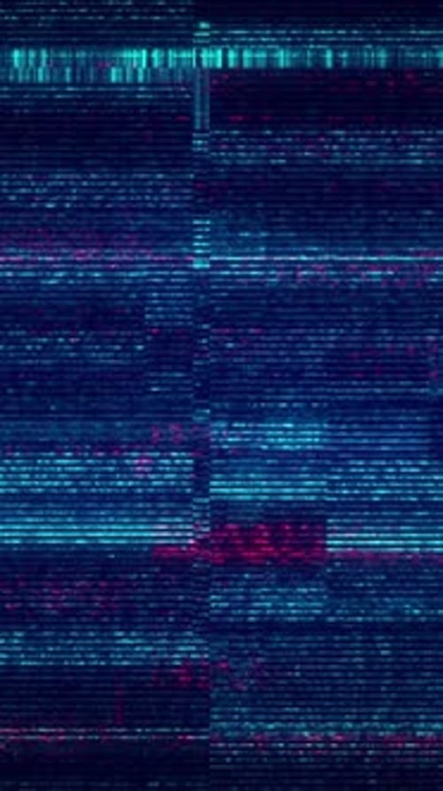 Abstract Digital Glitch Noise Vertical Background