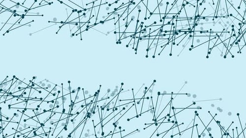 Animación de patrones de fondo de red abstracta futurista: visualización de datos digitales de alta tecnología