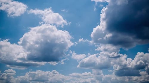 Clouds Fill Blue Sky During the Daytime